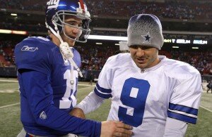 Eli Manning and Tony Romo