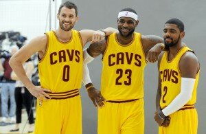 Lebron James, Kevin Love, Kyrie Irving