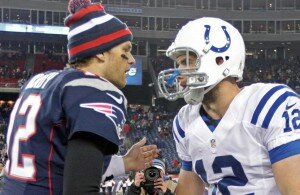 Tom Brady and Andrew Luck