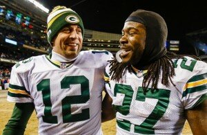 Aaron Rodgers and Eddie Lacy