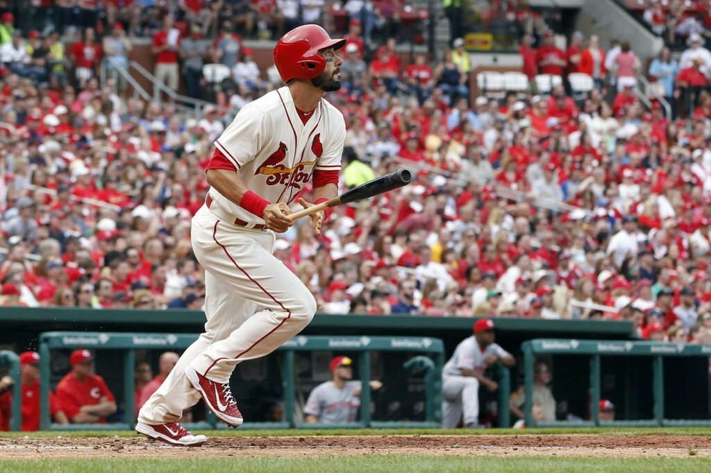 Matt Carpenter is a top-5 third baseman and extra-base machine. (Billy Hurst-USA TODAY Sports)