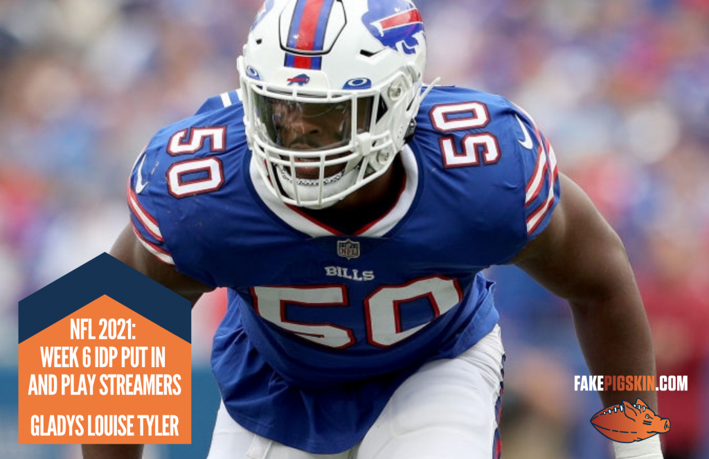 NFL 2021 WEEK 1 IDP WHO TO PLAY